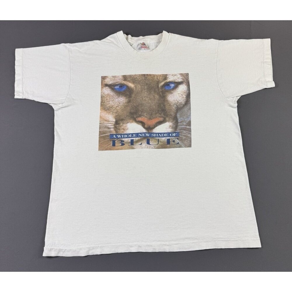 Rare Vintage 90s IBM Computer Whole New Shade Of Blue Art Promo White XL Shirt